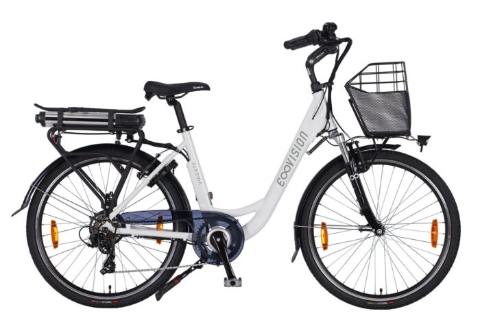 alégria vélo électrique urbain blanc cycles customika-bikes béthune