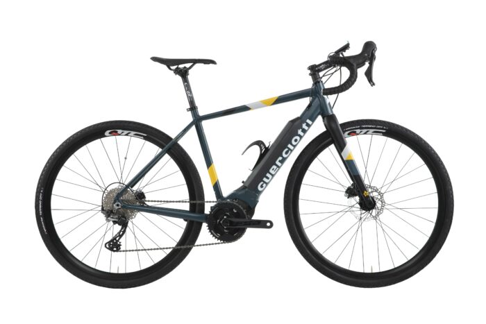 vélo gravel électrique gréco i-on guerciotti bleu