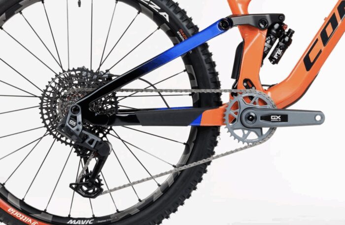 VTT 29" carbone enduro Conor adi orange shimano xt avec amortisseur fox flat performance