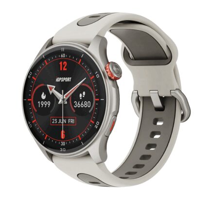 montre connectée / GPS / Bluetooth / waterproof Igpsport gris argent