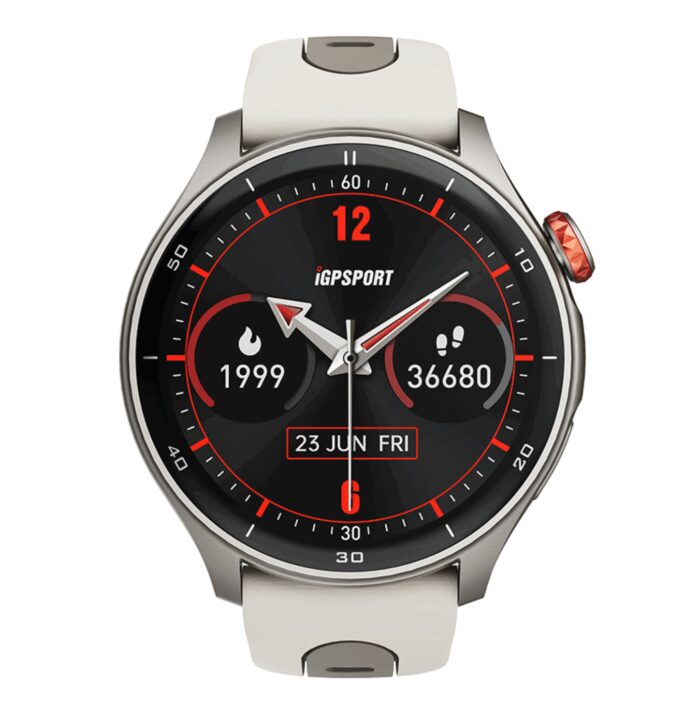 montre connectée / GPS / Bluetooth / waterproof Igpsport noir vue de face