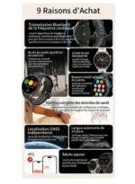 montre connectée / GPS / Bluetooth / waterproof Igpsport noir / gris / rose