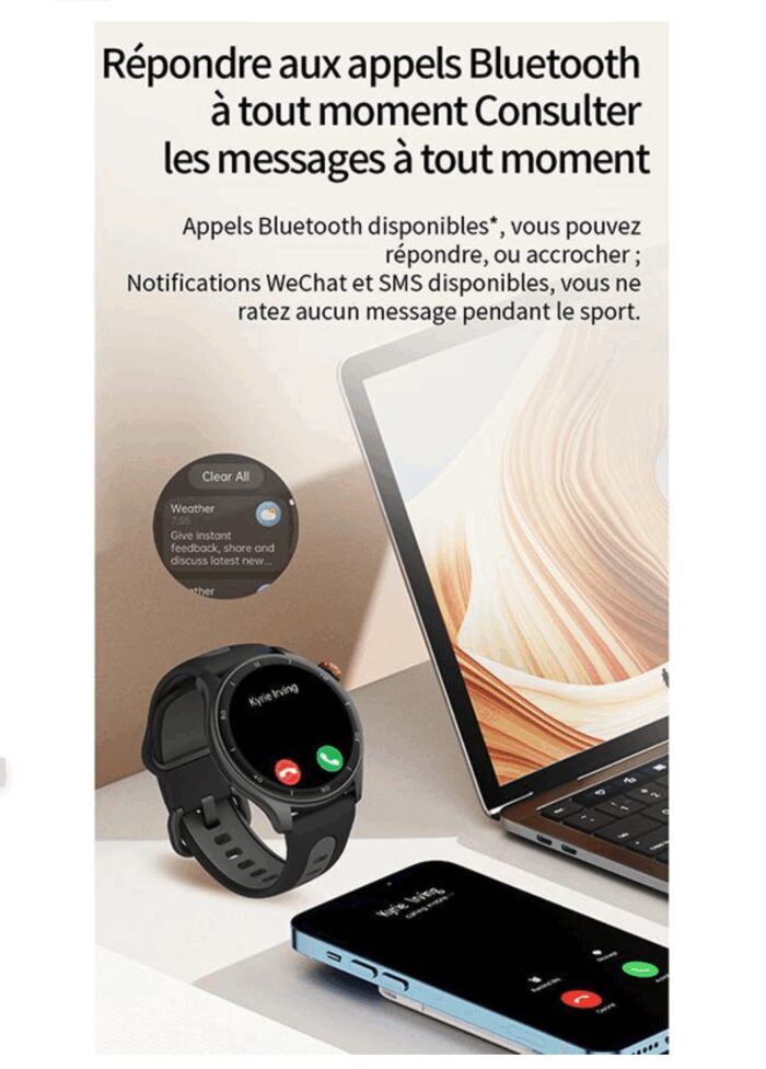 montre connectée / GPS / Bluetooth / waterproof Igpsport noir / gris / rose