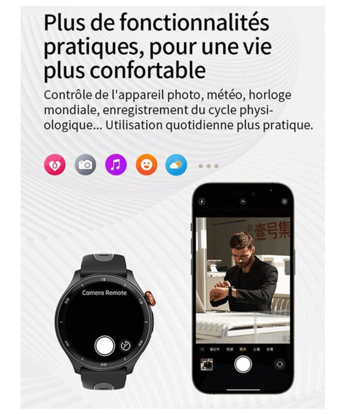 montre connectée / GPS / Bluetooth / waterproof Igpsport noir / gris / rose